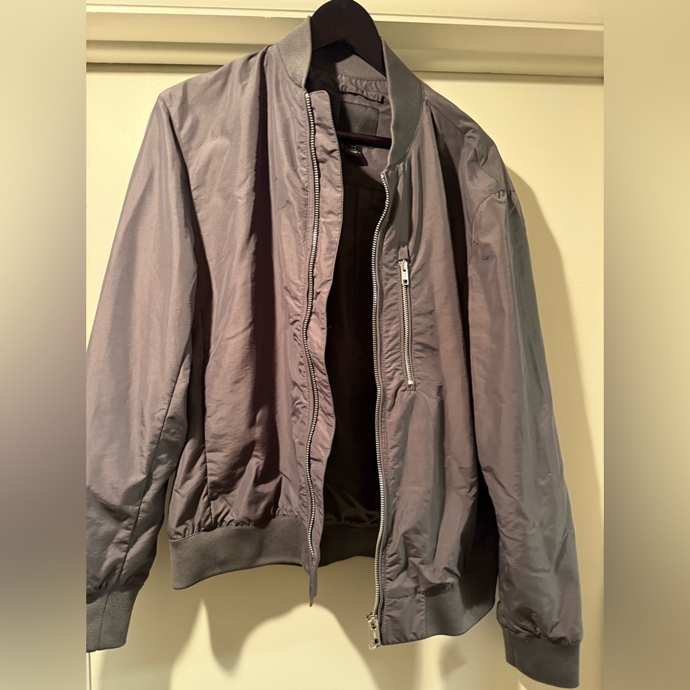 Charcoal Gray men’s bomber jacket